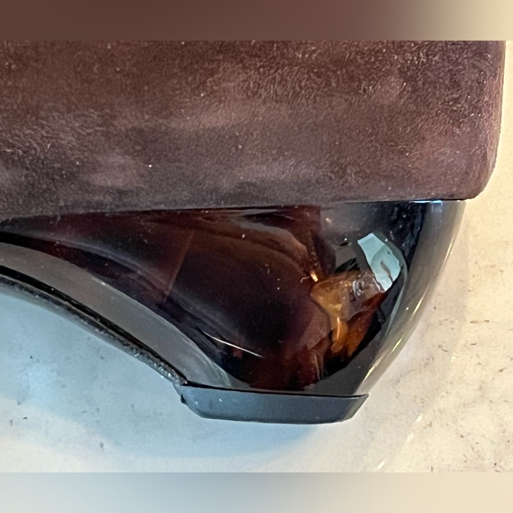 Ferragamo Ladies Brown Suede Shoes - Picture 6 of 8